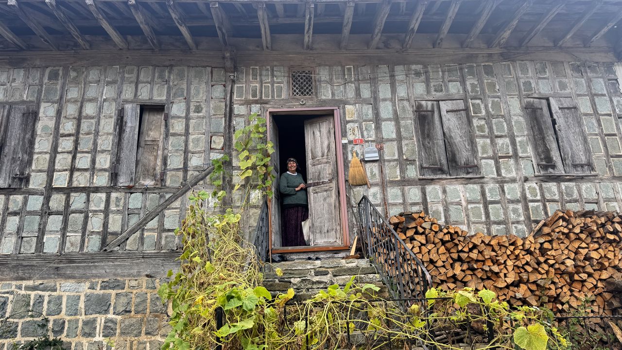 Kestane Ağacından Yapılan Tescilli Evler Arılı Köyüne Ziyaretçi Çekiyor