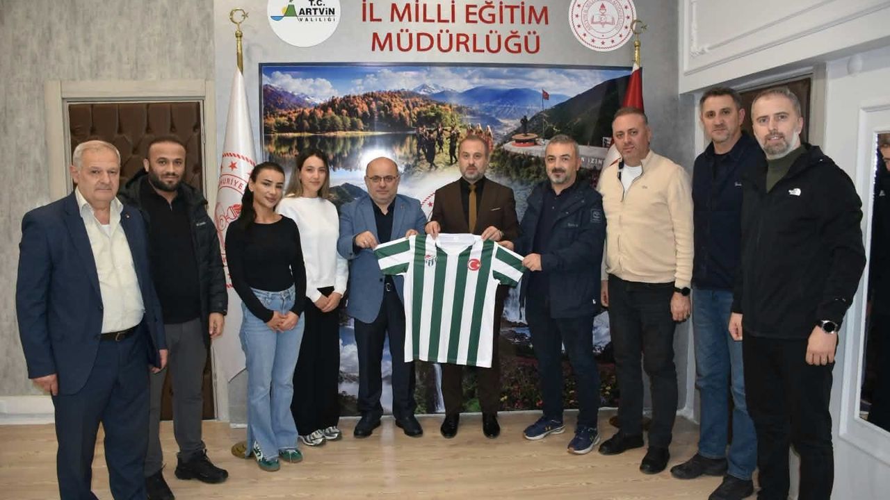 Artvin Spor Kulübü’nden İl Millî Eğitim Müdürü Şahin’e Ziyaret
