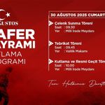 Artvin’de 30 Ağustos Programı