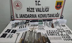 Rize'de kaçak silah atölyesine düzenlenen operasyonda 1 kişi yakalandı