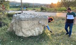 Lahit mezar sanılan yapının kayaç olduğu belirlendi