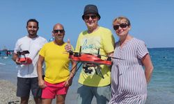 Dron Alman turisti kurtardı