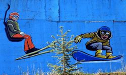 Cıbıltepe Kayak Merkezi grafitilerle renkleniyor