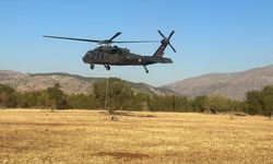 Keşfedilen tarihi eserler askeri helikopterle taşındı