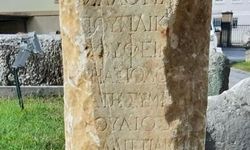 Roma dönemine ait mezar steli bulundu
