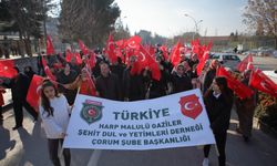 "Şehitlerimize Saygı Yürüyüşü" Düzenlendi