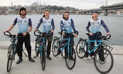 Su krizine karşı farkındalık için Yeni Zelanda'dan Fransa'ya bisiklet sürüyorlar