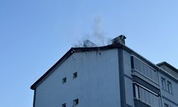 Apartmanın Baca ve Çatısında Yangın Çıktı