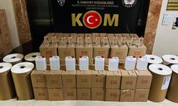 1,5 Ton Etil Alkol ve 112 Bin Metre Sigara Kağıdı Ele Geçirildi