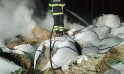 Tahıl Kurutma Fabrikasında Çıkan Yangın Söndürüldü