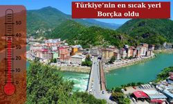 Türkiye’nin en sıcak yeri Borçka oldu