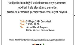 TEMA Vakfı Panel Düzenleyecek