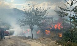 Bir Evde Çıkan Yangında Pencereden Atlayan 2 Kişi Yaralandı