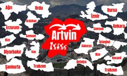 Artvin'in Hemşeri Haritası