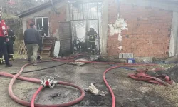 Ordu'da çıkan yangın iş yeri ile depoda hasara neden oldu