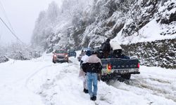 Etkili Kar Yağışı Ulaşımı Zorlaştırdı, Yollar Kapandı