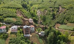 Trabzon’da heyelan: 5 ev tehlike altında