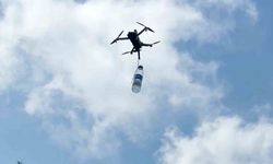 Dron ile Çay Bahçesine Su Servisi