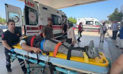 Hastane İnşaatında Üzerine Demir Parçası Düşen İşçi Yaralandı
