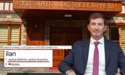 Ardanuç Belediyesi’nde Yine Sessiz Alım