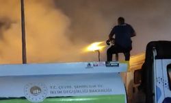 Polis yanan kamyonu sulama tankeriyle söndürdü