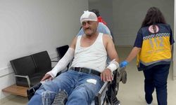 Tüp parlamasıyla alevler içinde kalan şahıs dereye atlayarak yanmaktan kurtuldu