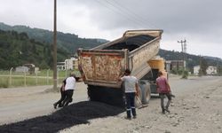Kapisre–Kavak Yolu'nda Asfaltlama Çalışmaları Sürüyor