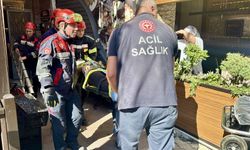Trabzon'da asansör boşluğuna düşen işçi yaralandı