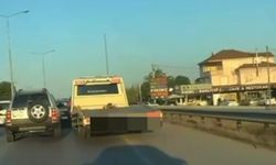 Düğün konvoyunda tehlike saçan çekici sürücüsüne 19 bin 527 TL para cezası
