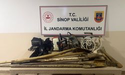 Sinop'ta kaçak kazı operasyonunda 8 şüpheli yakalandı