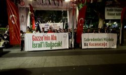 Trabzon'da İsrail'in Gazze'ye saldırıları protesto edildi