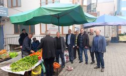 Pazar Esnafının Sorunlarını Dinledi