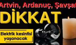 Artvin’de Elektrik Uyarısı