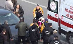 Cumhuriyet Meydanı'nda otopark girişinde kaza: 1 yaralı