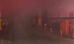 Rize kent meydanındaki otoparkta yangın paniği