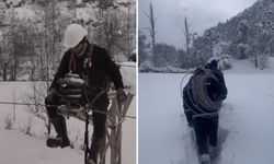 Artvin'de Yoğun Kar Yağışına Rağmen Elektrik Dağıtım Şirketi Çalışanları Kesintisiz Enerji İçin Sahada