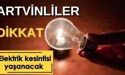 Artvin’de Programlı Elektrik Kesintisi