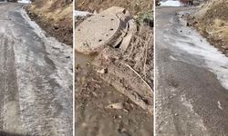 Donan Su Yayalar ve Sürücüler İçin Tehlike Saçıyor