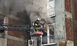 Samsun'da pansiyonda çıkan yangın söndürüldü