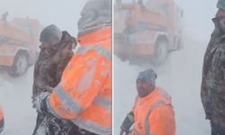 Sahara Geçidi'nde Kara Yolları Ekibinin Üzerine Çığ Düştü