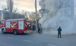 Erzurum'da binada çıkan yangın söndürüldü