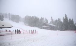 Ilgaz Dağı'nda kar yağışı etkili oluyor