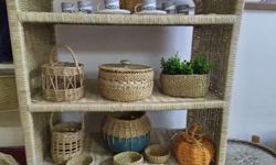 Bafra'da atık kağıtlar sanata dönüşüyor