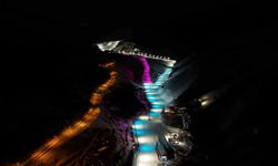 Palandöken'de gece kayağı keyfi