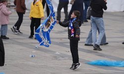 Erzurumspor FK taraftarları, Süper Lig'e yükselmenin coşkusunu yaşıyor