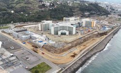 Trabzon Şehir Hastanesi inşaatında alt yapı çalışmaları sürüyor