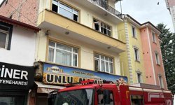 Vezirköprü'de daire yangını