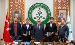 Kokand Üniversitesi Heyetinden Rektör Aydın’a Ziyaret