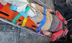 Helikopterle Kurtarıldı