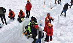 Çığ Altında Kalan Çobanı Arama Çalışmalarına Devam Edildi